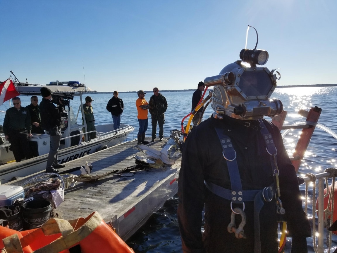 Marine project team on vessel